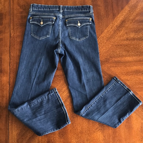 Cache studded slightly boot cut jeans size 10 - Picture 2 of 7